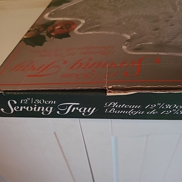 Indiana Glass Christmas Serving Tray #2 - Picture 8 of 9